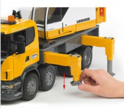 משאית סקניה עם מנוף ליבר עם אור וצליל SCANIA R-series Liebherr crane truck 3570