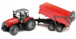 Massey Ferguson 7480 +עגלה 2045